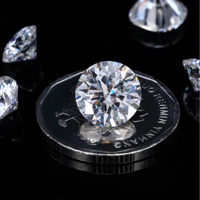 Prix d'usine DEF Brilliant Round Moissanite Diamond Gra Pierres de moissanite en vrac pour la fabrication de bijoux