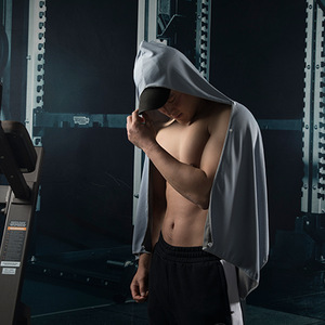 ผ้าคลุมกันแดดเย็นสบาย Jiemeirui ผ้าไมโครไฟเบอร์แบบมีฮู้ด แห้งเร็ว สำหรับเดินป่าและกิจกรรมกลางแจ้ง - Product Image 1