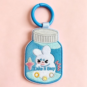 <span class=keywords><strong>Porte</strong></span>-<span class=keywords><strong>clés</strong></span> brodé personnalisé, design <span class=keywords><strong>Blackpink</strong></span>, double face, broderie personnalisée, <span class=keywords><strong>porte</strong></span>-<span class=keywords><strong>clés</strong></span> mignon de dessin animé pour cadeau, OEM ODM - Product Image 6