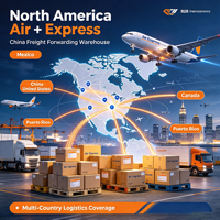 Services logistiques pour le Mexique, les États-Unis, le Canada, Porto Rico – Expédition de fret chinois, entrepôt, aérien + express