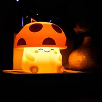 Tsinye champignon lampe Dimmable nuit lampe LED Squishy veilleuse pour enfants sommeil chevet tactile Silicone lampe Unique dortoir décor