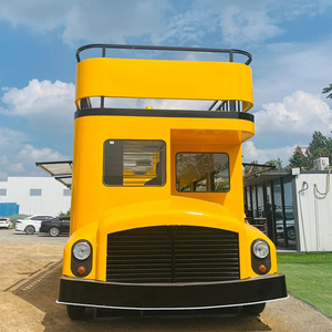 <span class=keywords><strong>Bus</strong></span> de restauration commercial chinois à deux étages de 26 pieds, jaune, chariot mobile de restauration rapide, camion de nourriture de rue - Product Image 5