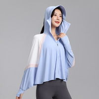 Veste de protection solaire en soie glacée pour femmes UPF50, anti-UV, manches longues, pour l'été, le cyclisme, manteau de protection solaire
