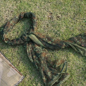 Pañuelo Táctico Hijab, Camuflaje, Malla para el Cuello, Keffiyeh para Hombre, Pañuelo Facial de Francotirador, Velo Shemagh, Envoltura para la Cabeza para Campamento, Caza al Aire Libre - Product Image 3
