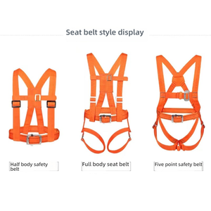 Chicote de segurança de 5 pontos de corpo inteiro para trabalho aéreo-poliéster de alta resistência, resistência à tração 25kN, GB 6095-2021/CE Certified - Product Image 2