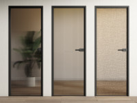 Porte battante moderne en alliage d'aluminium à double vitrage avec finition de surface, prix Philippines, design