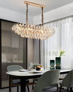 โคมไฟระย้าคริสตัลสำหรับห้องนั่งเล่น โคมไฟแขวนสำหรับโต๊ะอาหารในร่ม โคมไฟระย้าสำหรับห้องรับประทานอาหาร - Product Image 5