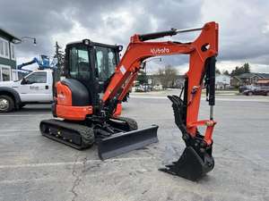Mini-excavatrice Kubota U35-4 de 3 tonnes, équipement de construction sur chenilles, à prix exceptionnel - Product Image 2