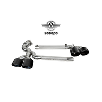 Système d'échappement arrière en acier inoxydable 304 pour BMW X3 G45 G48 2025+ style OEM avec embouts quadruples, embouts en fibre de carbone en option