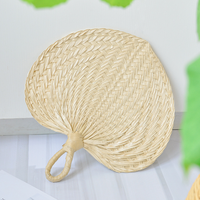 Éventail manuel en bambou tissé à la main, éventail en paille d'été, éventail en feuilles de palmier tissé en rotin pour cadeau de mariage