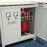 Transformateur d'isolement triphasé à sec 150 kVA, transformateur élévateur/abaisseur haute puissance, alimentation industrielle CE