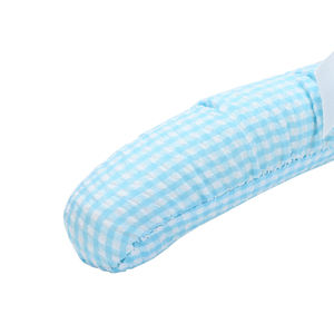 Appendiabiti in tessuto per neonato imbottito in morbido raso blu - Product Image 6