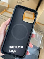 Coque de téléphone personnalisée à sublimation en TPU à rainure hybride pour i14promax, coque à rainure vierge avec aimant pour ip16pomax