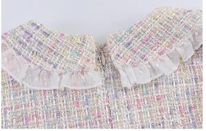 Ropa al por Mayor para Niños, Vestidos Largos de Algodón con Cuentas de Algodón y Rayas de Colores para Bebés - Product Image 2