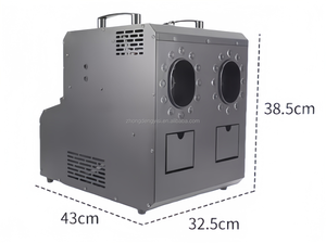 Wholesale 1500W Metal Smoke Bubbles Machine RGB LRD DMX 512 <b>Remote</b> Control Party Fog for Wedding Church Concerts - Product Image 3