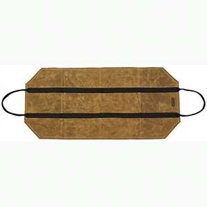 Sac de transport pour bûches en toile cirée résistante, grand sac de transport pour bûches, accessoires pour poêle à bois, échantillon gratuit - Product Image 1