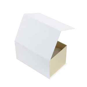 Luxury Customized Size Rectangular Magnetic With Glossy Gold <b>Silver</b> Foldable <b>Box</b> for Wine Bottle Gift Packing - Product Image 5