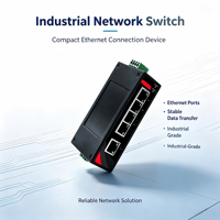 Switch industriel non géré 16 ports DIN-Rail, 10/100Base-T, boîtier métallique sans ventilateur, robuste IP30, pour environnements difficiles