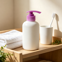 Pompe à lotion en plastique 33/410, débit de 4 ml, distributeur cosmétique pour shampoing, gel douche, savon liquide pour les mains, flacon.