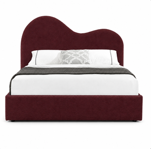 <span class=keywords><strong>Letto</strong></span> Imbottito Moderno Minimalista Basso <span class=keywords><strong>con</strong></span> Contenitore, in Tessuto Teddy Bianco Stile Ondulato, <span class=keywords><strong>con</strong></span> Sistema Idraulico, Matrimoniale - Product Image 1