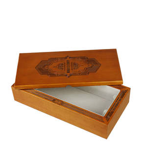 Boîte à vin et whisky en bois artisanale élégante - Étui haut de gamme doublé de velours - Boîte de rangement et de présentation personnalisée - Boîte cadeau - Product Image 1