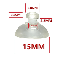 Özel büyük stok cam temizle vantuz 35mm 30mm 60mm 15mm 45mm enayi vantuz silikon kauçuk Suckers