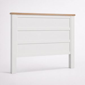 Tête de lit Prepac Rustic Ridge Farmhouse King (norme américaine) en bois blanc lavé, assemblage facile, tête de lit en chêne peint en blanc - Product Image 3
