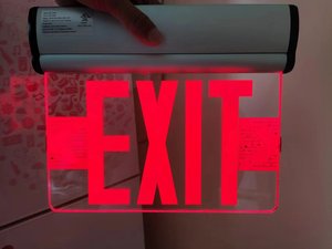 Đơn hoặc hai mặt phải đối mặt với bảng Acrylic nhôm cạnh đầu thắp sáng LED khẩn cấp dấu hiệu thoát ánh sáng cho lối ra - Product Image 6