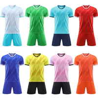 Jersey de entrenamiento de fútbol de diseño personalizado de alta calidad, uniforme de manga corta, uniformes de fútbol de tela de poliéster