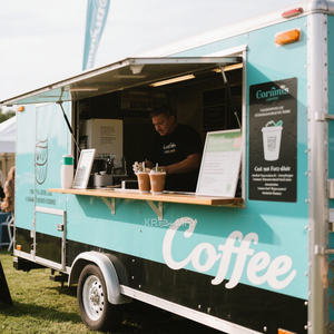 2025 Influencer Galvanized Zinc Outside Customizable Food Trailer With Full Equipment For Hamburger Pizza Ice Cream coffee - Product Image 5