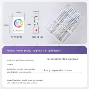 Tableau de couleurs professionnel personnalisé en usine pour vernis à ongles acrylique 360 couleurs avec support magnétique portable pour rangement et présentation - Product Image 4