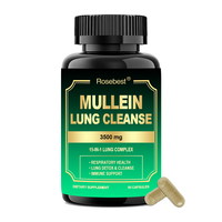 Rosebest – Compléments alimentaires de haute qualité à base d'extrait de feuille de molène végétalienne et naturelle pour la santé pulmonaire, le nettoyage et la détoxification