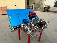 Repiqueuse de riz 4/6 rangs, semoirs à moteur thermique, repiqueuse de riz automatique 4/6 rangs de type marchant pour rizières