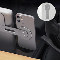 Support d'extension pour écran d'ordinateur, support magnétique réglable pour ordinateur portable, fixation latérale pour bureau, support de téléphone de voiture pour Tesla en alliage d'aluminium