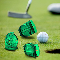Outil d'alignement de balles de golf en plastique en gros - 360 °   Marqueur de balle de golf rotatif avec conception de coupelle à clipser facilement pour l'aide à l'alignement du putting
