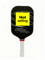 Raquette de pickleball personnalisable, légère, en fibre de carbone pressée à chaud, pour l'entraînement des enfants, tendance, épaisseur 16 mm, haute qualité