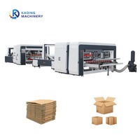 Carton Boîte Dossier Gluer et Stitcher Pliant Collage et Couture Machine pour Boîte Ondulée