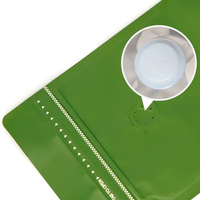 Sac d'emballage pour grains de café en PET recyclé de qualité supérieure avec impression en gravure, finition mate, fermeture éclair refermable, pochette debout