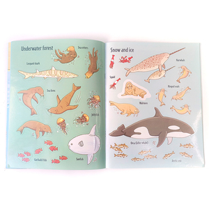 Libri per l'Educazione Precoce dei Bambini, Regalo per Bambini a Tema Marino, Libro <span class=keywords><strong>di</strong></span> Adesivi Creativi Personalizzati per Bambini, Libro <span class=keywords><strong>di</strong></span> Adesivi Oceanici - Product Image 6