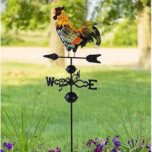 Logam ayam jantan cuaca arah angin pertanian rumah dekorasi taman untuk tiang halaman
