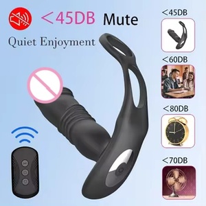 Anel Vibratório de Estimulação Dupla Recarregável à Prova d'Água em Silicone Silencioso Brinquedo para Casais Brinquedo Adulto para Prazer Mútuo - Product Image 3