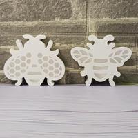 Moule en silicone pour décoration murale en plâtre et ciment, motif abeille M53222