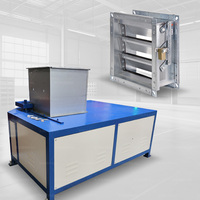 Solución KINGREAL: Máquina remachadora de compuertas HVAC de alta velocidad, prensa remachadora robótica neumática para conductos de aire HVAC