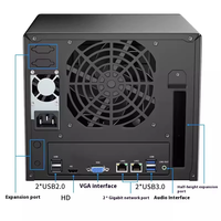 Servidor de Almacenamiento NAS GODSPM LY-NASH 2025 de 4 Bahías, 32 TB, RAID 5/6, USB, SSD, Respaldo de Video 4K, Encriptación AES, Solución de Nube B2B, en Stock
