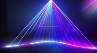 Proyektor Laser Panggung LK500RGB 500mW Full Color RGB Laser Light Stepper Motor DMX Kontrol Suara untuk DJ Disko Klub Pesta Pertunjukan