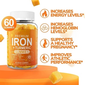 OEM Etiqueta Privada hierro cúrcuma gomitas hierro apoyo chico suplemento para adultos y niños - Product Image 4