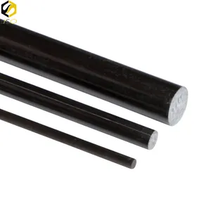 Brand new solid 3mm 4mm 5mm 6mm 8mm 9mm 9.5mm 10mm 12mm 12.7mm fiber poles in stock carbon telescopic clothes fishing rod
