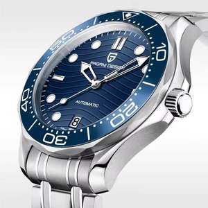 นาฬิกาข้อมือผู้ชาย PAGANI DESIGN รุ่น PD-1685 ระบบอัตโนมัติ ตัวเรือนสแตนเลสสตีล ดีไซน์สปอร์ต พร้อมกลไก 8215 ขอบหน้าปัดเซรามิก - Product Image 4