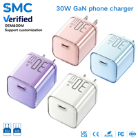 Chargeur mural USB C compact et portable 30W GaN Tech Mini PD à charge rapide pour téléphones – Vente en gros, prise en charge OEM