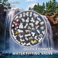 Raccord rapide manuel en plastique à filetage rapide pour l'eau, haute pression, écologique, avec clapet anti-retour pour purificateur d'eau domestique